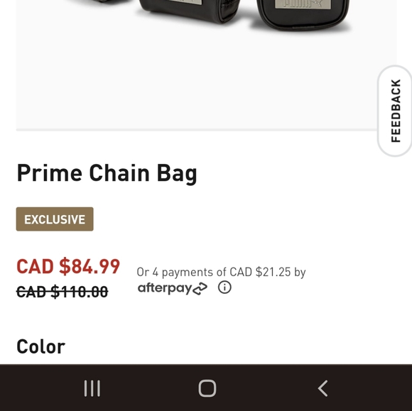 Chain waist bag. Black and never worn - Picture 2 of 2